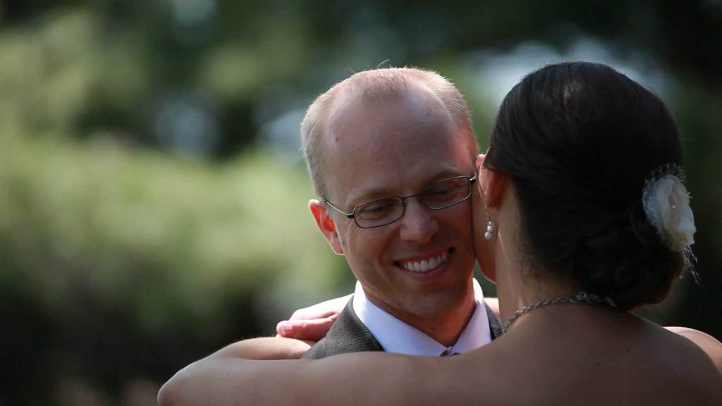 Grooms happiness on his face from choosing the Perfect Special Wedding Song