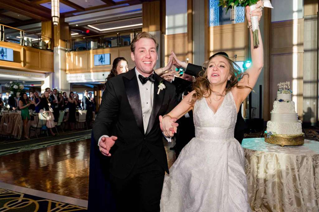 Married like champions at Notre Dame basilica and Dahnke ballroom wedding.