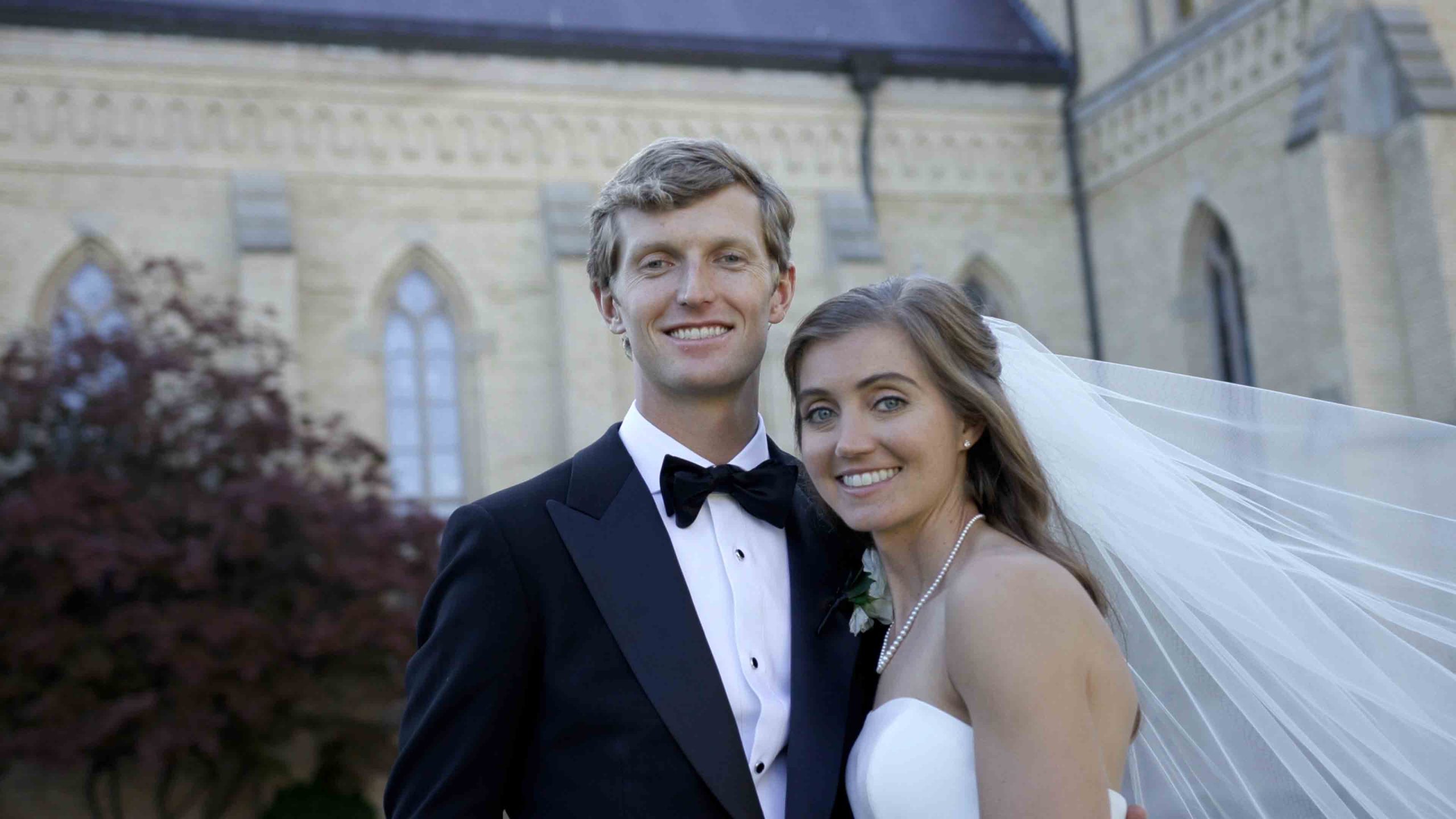 Married at Notre Dame! Check out a Notre Dame wedding filmed at the Basilica of the Sacred Heart Church with the reception at The Brick.