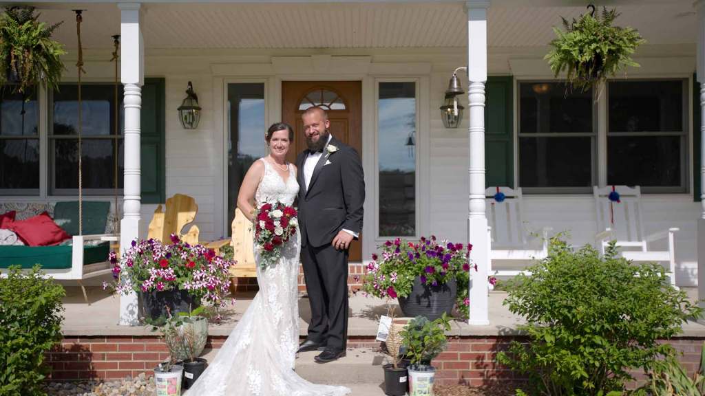 Brian and Stacey's private event wedding in Niles, Michigan. Overwhelming support from family and friends.