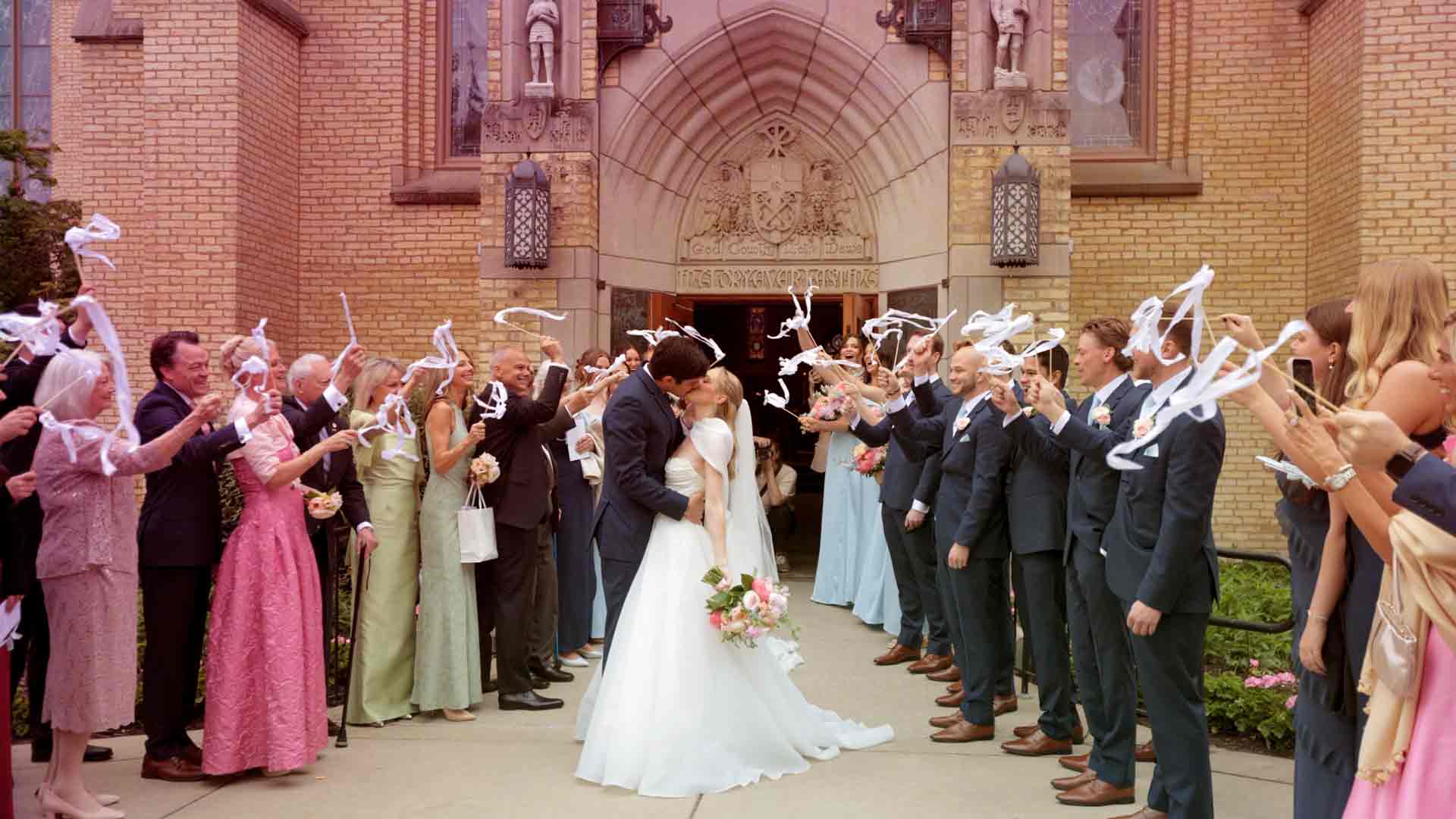 Elegant and timeless Notre Dame Wedding day!